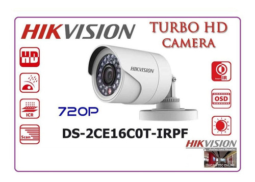 Camara Hikvision Cctv 720 1mp Bullet Ir 20 Mts Apto Exterior