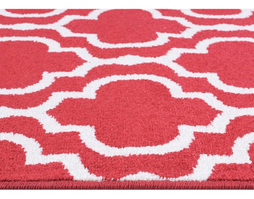Alfombra Kaleb 180x275 Rojo 2 Ancho 275 cm Largo 180 cm