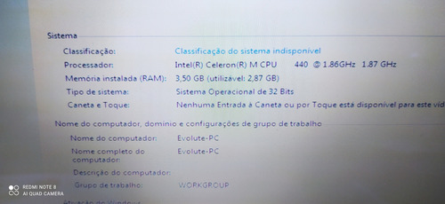 Notebook Evolute Sfx-15 Religia Raridade Cinza (Usado)