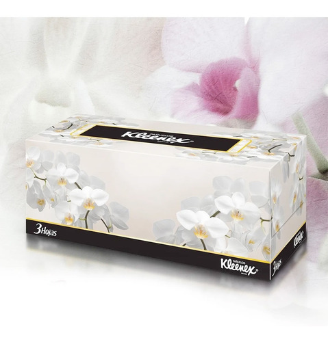 Caja De Pañuelos Desechables Kleenex Triple Hoja 100uds
