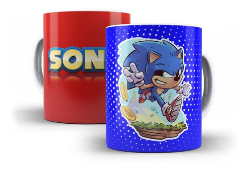 Mug Vaso Taza Ceramica Sonic