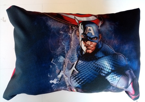 Almohadón Estampado Capitán América Día Del Niño