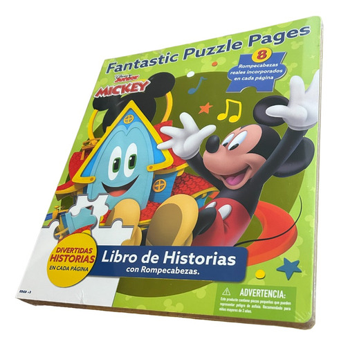 Disney Jr Mickey Libro De Rompecabezas Fantastic Puzzle Page