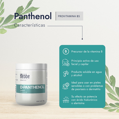 Imagen 3 de 10 de D Pantenol Usp 99% Uso Cosmético (panthenol) 100 Gramos