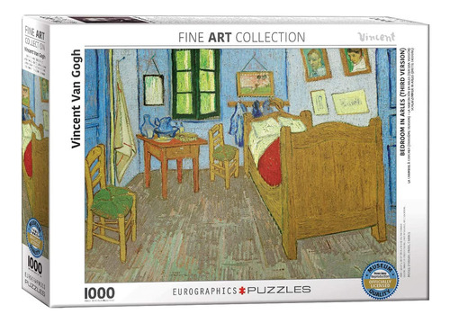 Eurographics Bedroom At Arles By Vincent Van Gogh (1000 Piez