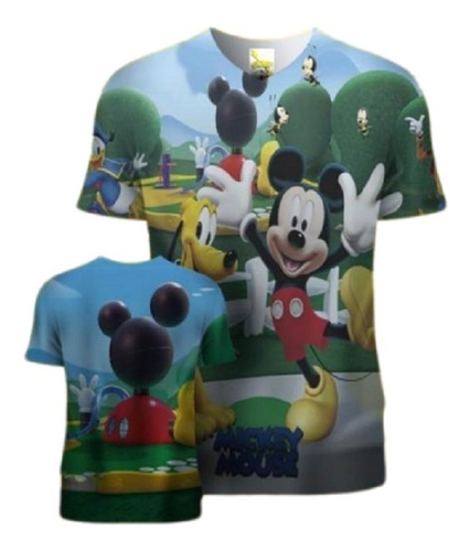 Hermosa Camiseta Mickey Mouse Todas Las Tallas