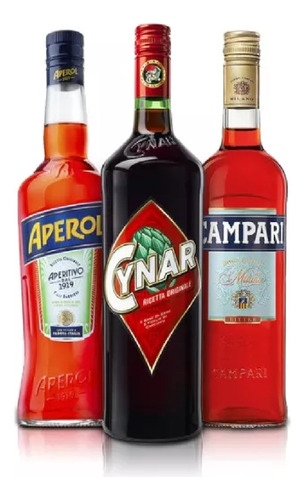 Promo - Combo X 1 Aperol + 1 Cynar + 1 Campari - Mostodivino