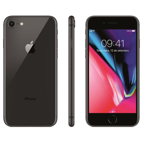 Apple iPhone 8 64gb Cinza Espacial A1905 4.7  4g Novo Nf
