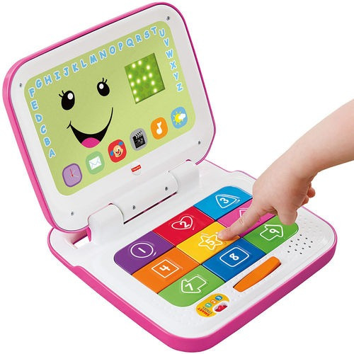 Laptop De Aprendizaje Crece Fisher Price Bebe Niño Niña Rosa