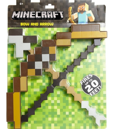 Featured image of post Arco E Flecha Minecraft Arco e flecha minecraft confeccionada em placa maci a de eva de 20mm ela colorida de acordo com as pe as do jogo minecraft