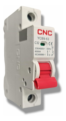 Imagen 1 de 4 de Interruptor Automático Curva C 32a 6ka Cnc