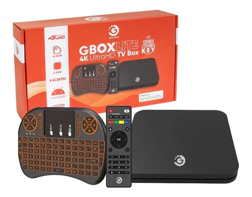 Tv Box Goldtech Lite Key Con Teclado 16/2gb 4k Android 10 Ev