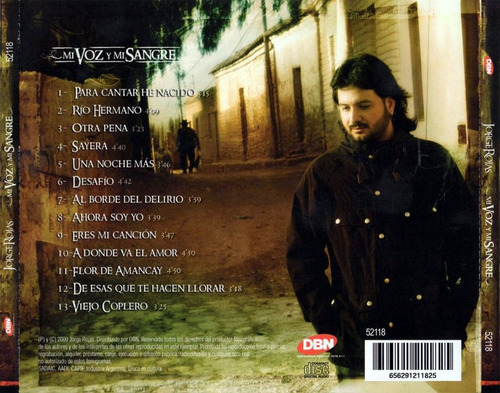 Jorge Rojas Mi Voz Y Mi Sangre Cd Sellado Arg / Kktus