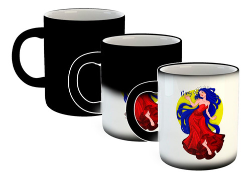 Taza Magica Venezuela Woman Mujer Bandera Paz