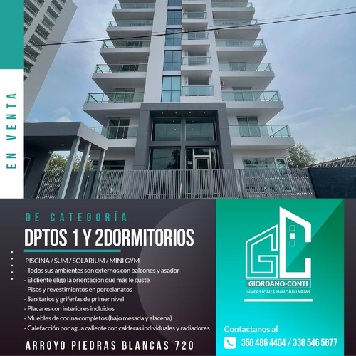 En Venta Departamentos De 1 Y 2 Dormitorios