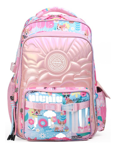 Mochila Chimola Escolar 18 Pulgadas Dreamer Violeta