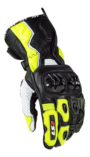 Guantes Moto Cuero Protecciones Ls2 Swift Man Deportivo