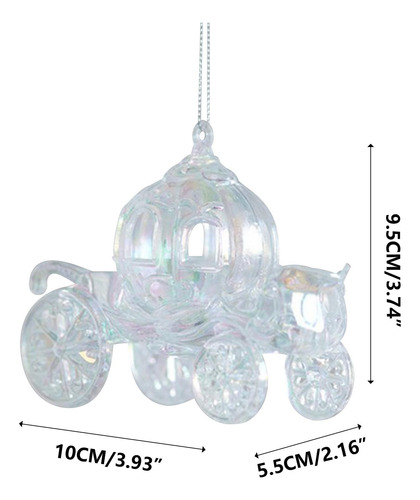 Colgante De Árbol De Navidad Transparente Con Diseño De Cala
