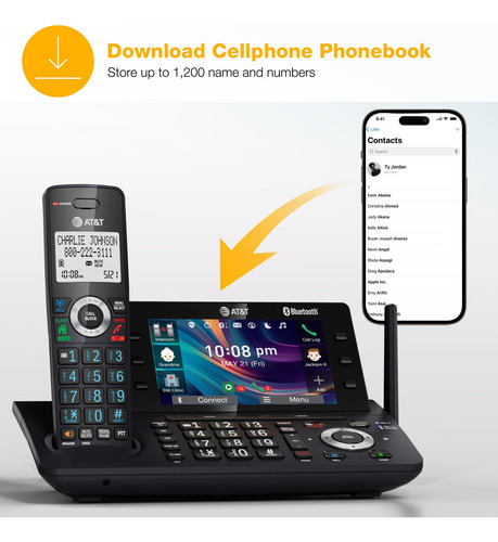 Teléfono Inalámbrico Residencial Y Empresarial At&t Dect 6.0