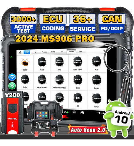Autel Escaner Maxisys Ms906 Pro 10os Autoscan 2.0 Con $60 Mv