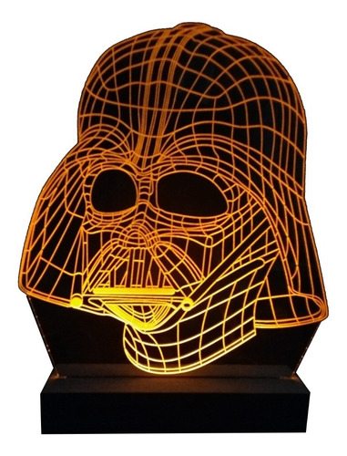 Lámpara Acrílico Led Star Wars Darth Vader 220v Regalo