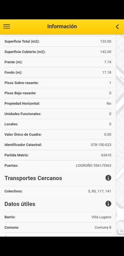 Casa C/galpon En Venta Villa Lugano Oportunidad Nuevo Valor!
