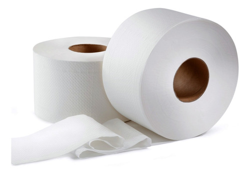 8 Papel Higienico Branco Prime Rolão C/ 300m Institucional 
