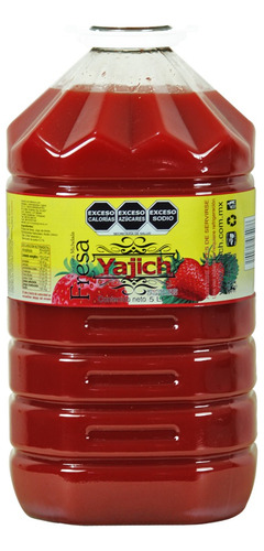 Salsa Para Michelada Yajich Sabor Fresa 5 Lt