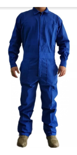 Overol Gabardina Uso Rudo Ind 100% Algodon Tallas Y Color Nf Azul Ch / 36