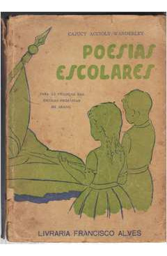 Livro Poesias Escolares - Cajucy Accioly Wanderley [1956]