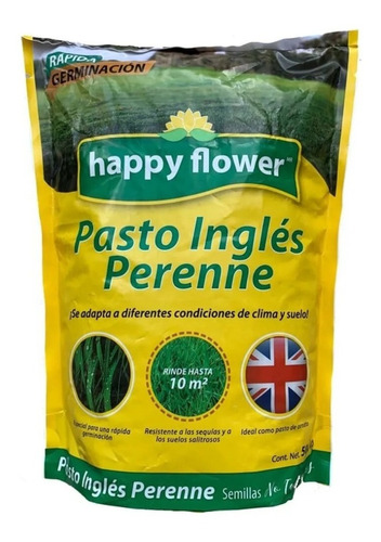 Semilla De Pasto Ingles Para Sol Y Climas Extremos 500gr