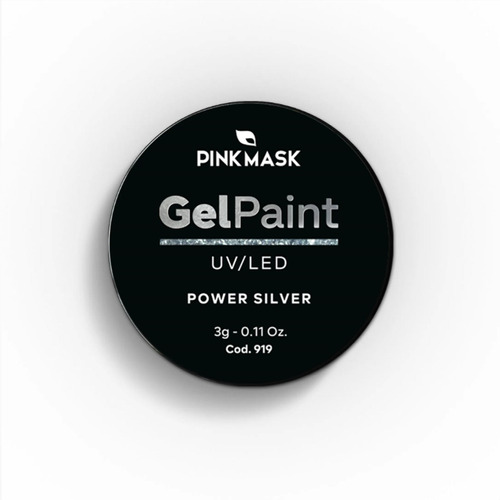 Gel Paint Pink Mask Power Silver