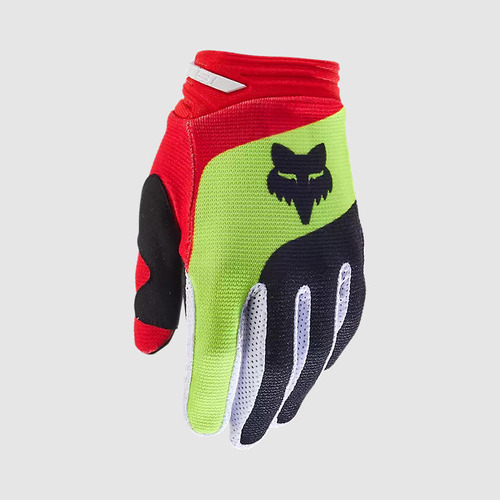 Guantes Moto Niño 180 Ballast Rojo/amarillo Fox Color Amarillo Talla L