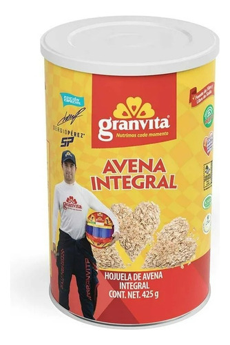 5 Pza Hojuela De Avena Granvita De Grano Entero 425 G