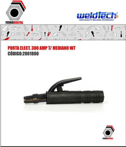 Imagen 2 de 3 de Pinza Porta Electrodo 300 Amp Para Soldar