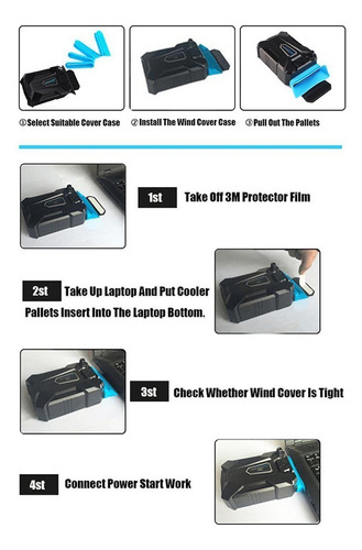 Enfriador Portátil Para Ordenador Portátil Coolcold Usb