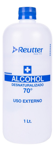 Alcohol 70° Desnaturalizado Reutter 1 Litro - Deltamed