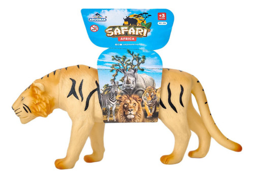 Boneco Tigre Bicho Safari Brinquedo Colecionável