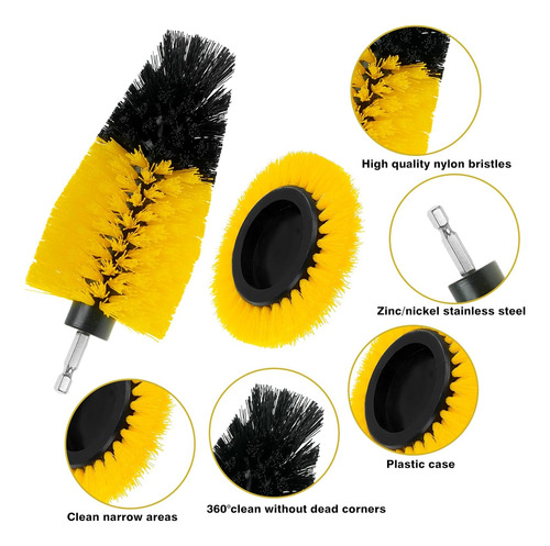 Juego De 8 Accesorios Para Brochas De Taladro, Kit De Brocha