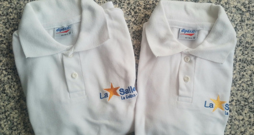Chemises Escolares Blancas Tallas 8, 10, 12 Colegio La Salle (Usado)