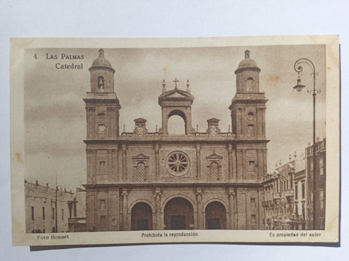 España Las Palmas Postal La Catedral - Hauser Y Menet