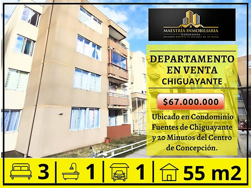 Se Vende Cómodo Departamento En Chiguayante - Concepción