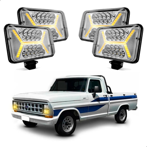 Farol De Led P F1000 Com Seta Alta Potência 96w Adaptação