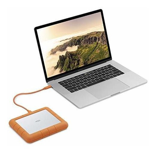 Disco Duro Externo Lacie Rugged Raid Hdd 8tb Usb-c -naranja