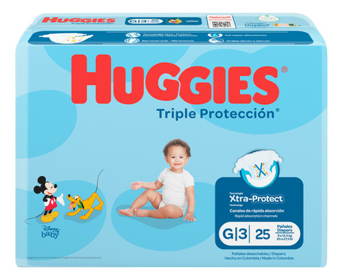 Huggies Triple Protección 3 25u