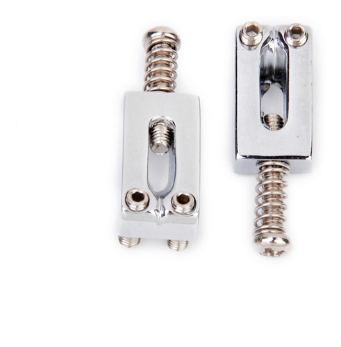 Imagen 3 de 11 de Set 6pcs Sillines De Puente Cromado Para Guitarra Eléctrica