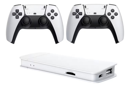 Game Stick Retro Con 2 Joysticks Negra O Blanca Blanco