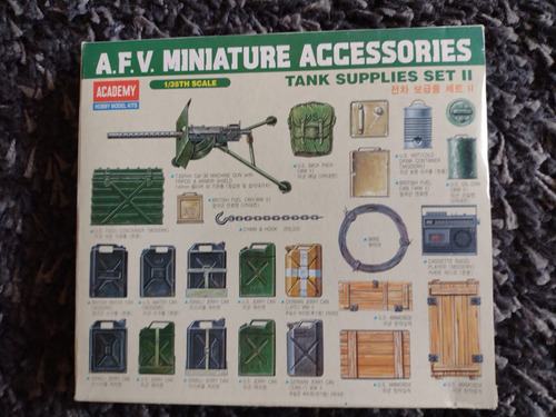 Afv Miniature Accessories Tank Supplies Set Ii 1/35 Academy