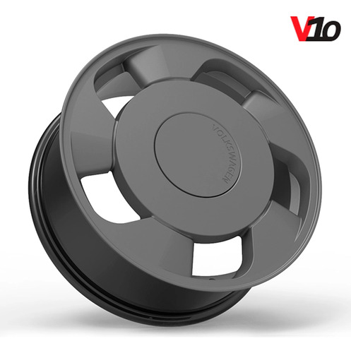 Roda De Liga Leve V-10 Orbital Aro 18 Tala 6 - 4x100 Cor Grafite Fosco