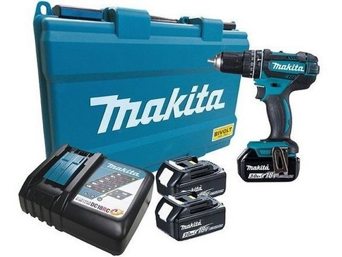 Parafusadeira Furadeira Impacto Dhp482rfe3 Makita 18v 3ah 3b